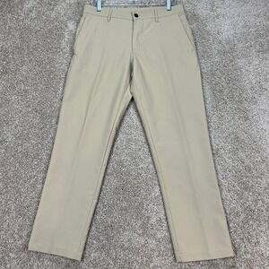 Banana Republic Mens 32x32‎ Tech Stretch Golf Dress Pants Beige Travel Commuter